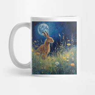 Moonlit Reverie: The Hare's Serenity 03 Mug